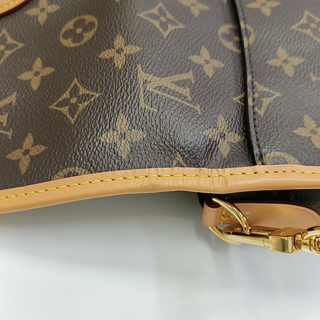 DIANE Monogram Coated Canvas Brown