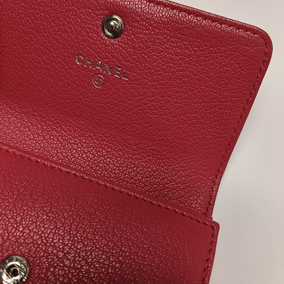 Calfskin Wallet Red