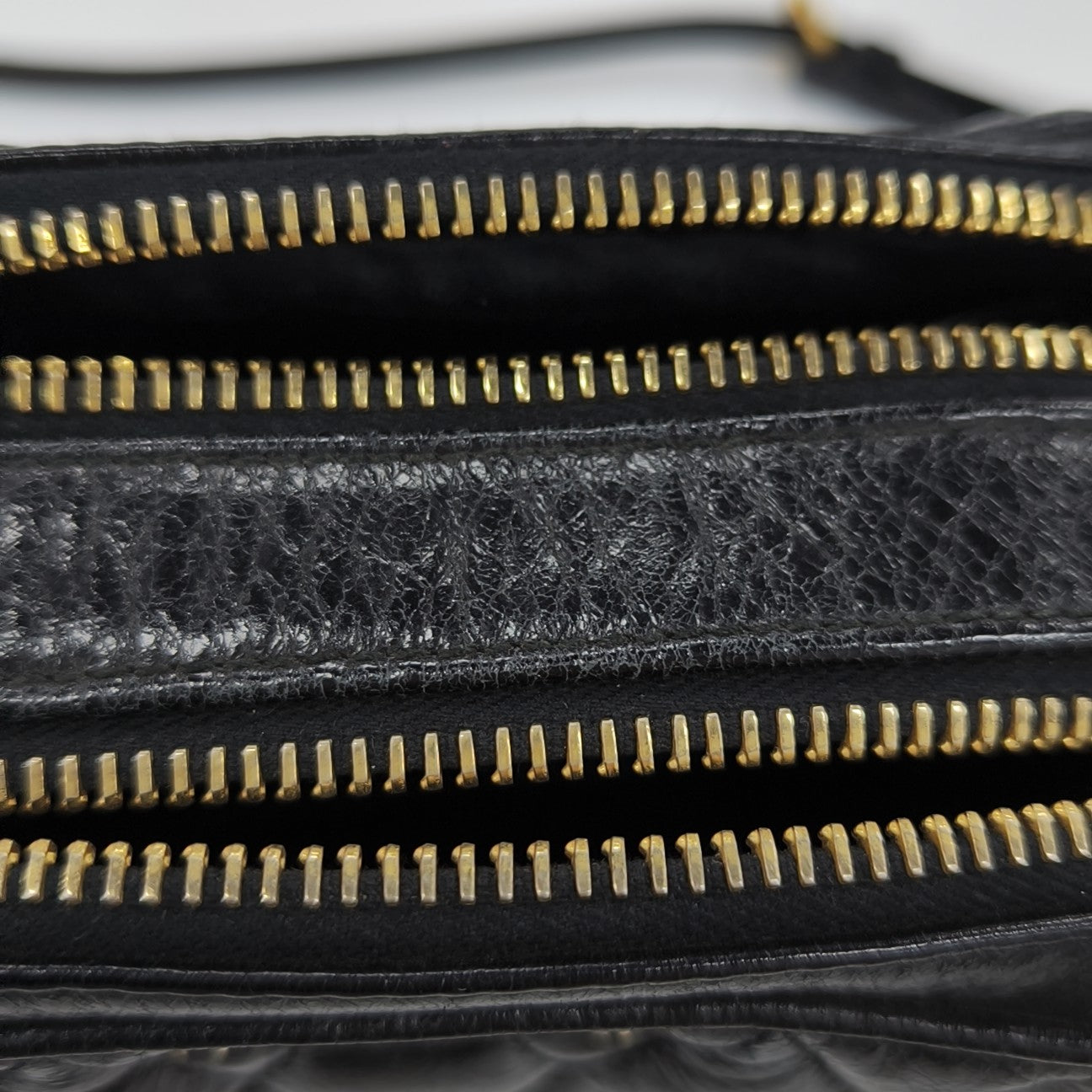 Quilted Lambskin Shoulder Bag Black