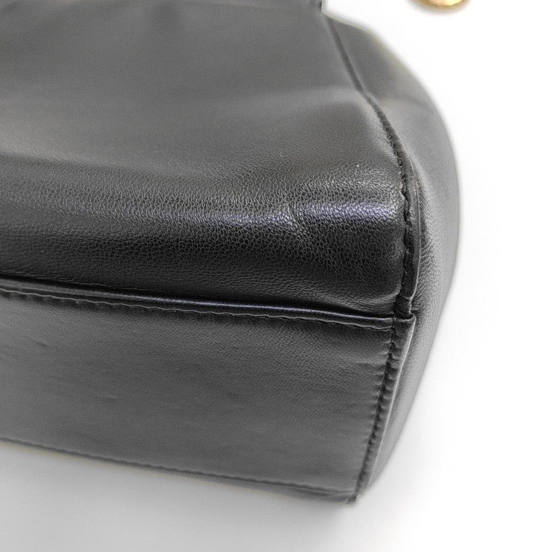 Peekaboo Mini Lambskin Black