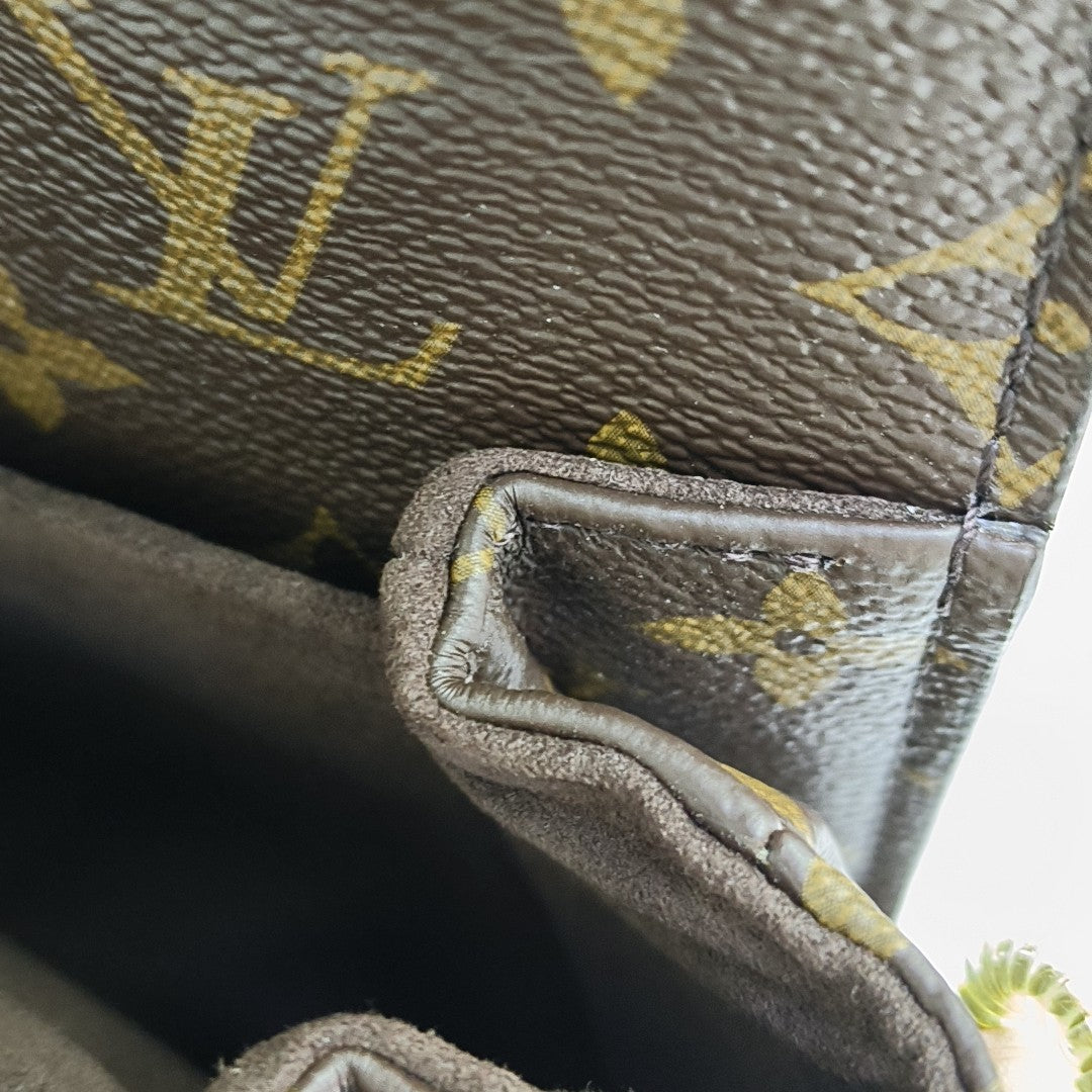 MÉTIS MM Monogram Coated Canvas Brown