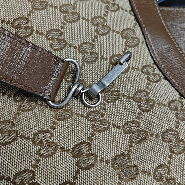 The Hacker Project Medium Monogram Canvas Beige