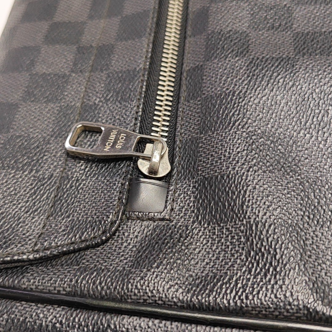 DISTRICT MM Damier Graphite Coated Canvas Gray
