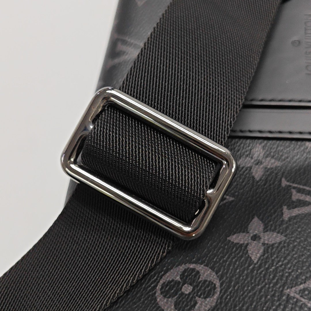 VOYAGER PM Monogram Coated Canvas Black
