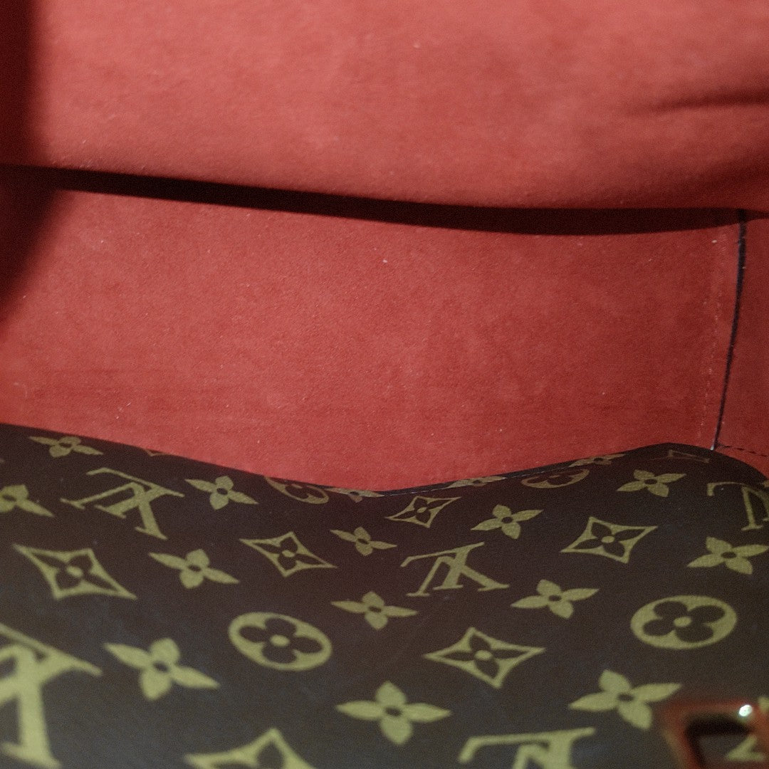 NÉONOÉ MM Monogram Coated Canvas Brown