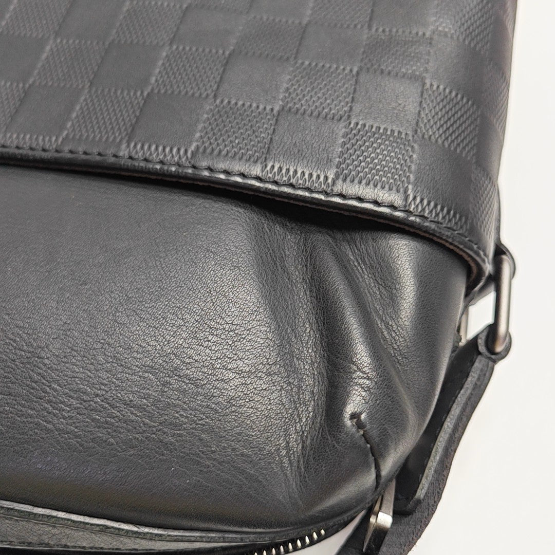 CALYPSO Damier Graphite Calfskin Black
