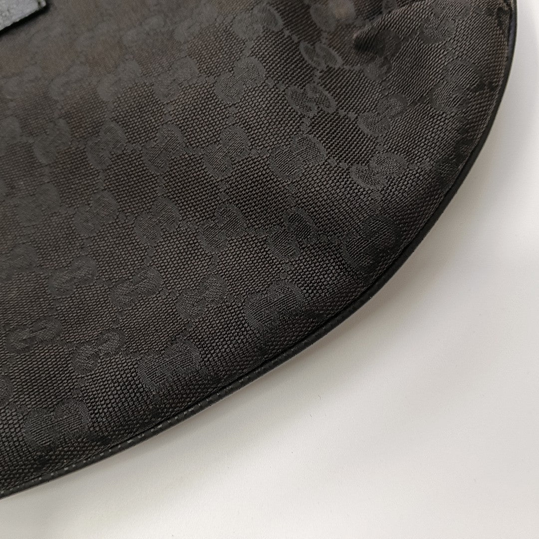 Monogram Canvas Shoulder Bag Black