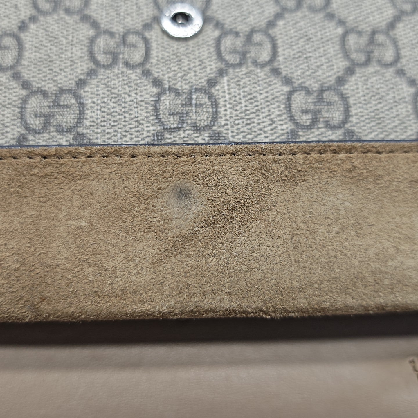 Dionysus Super Mini Monogram Coated Canvas Beige