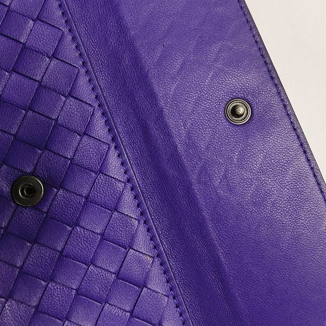 Calfskin Wallet Purple