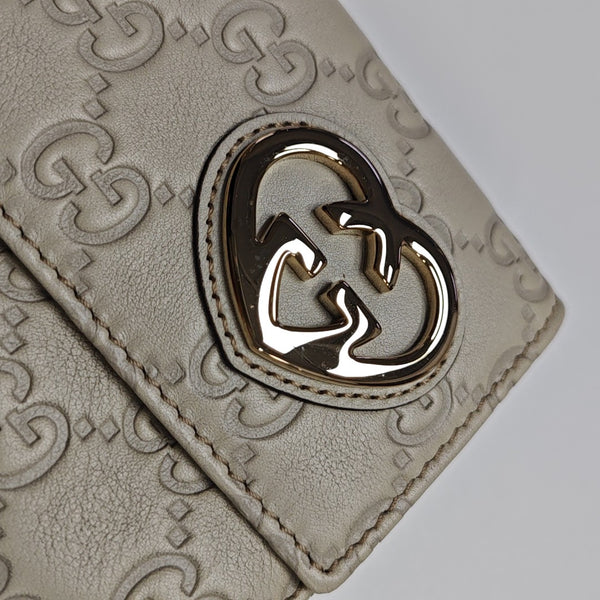 Lovely Monogram Calfskin White Wallet