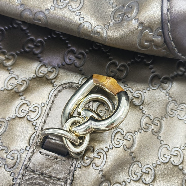 Heart Bit Monogram Calfskin Brown
