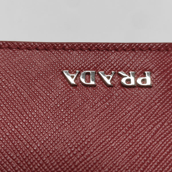 Saffiano Calfskin Shoulder Bag Red
