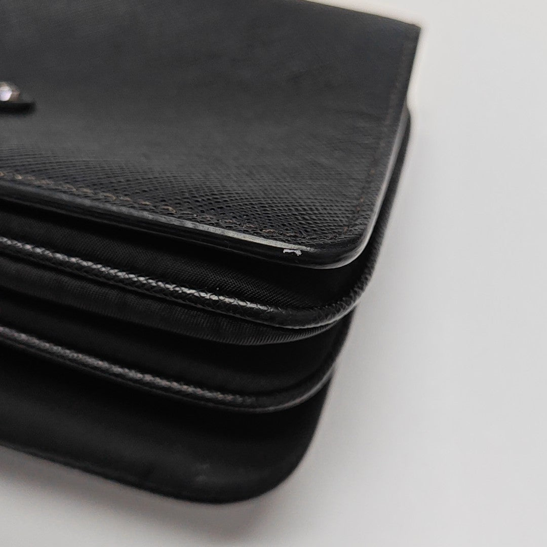 Calfskin Shoulder Bag Black