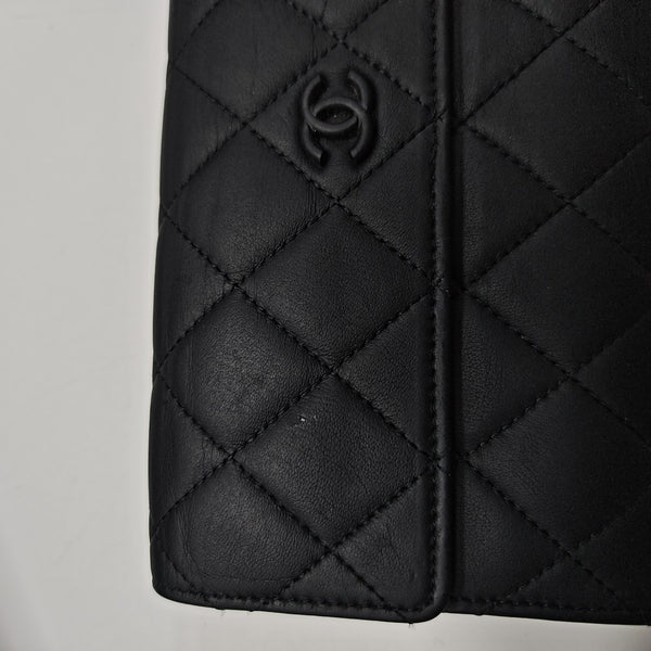CLASSIC FLAP Mini Quilted Lambskin Black Wallet