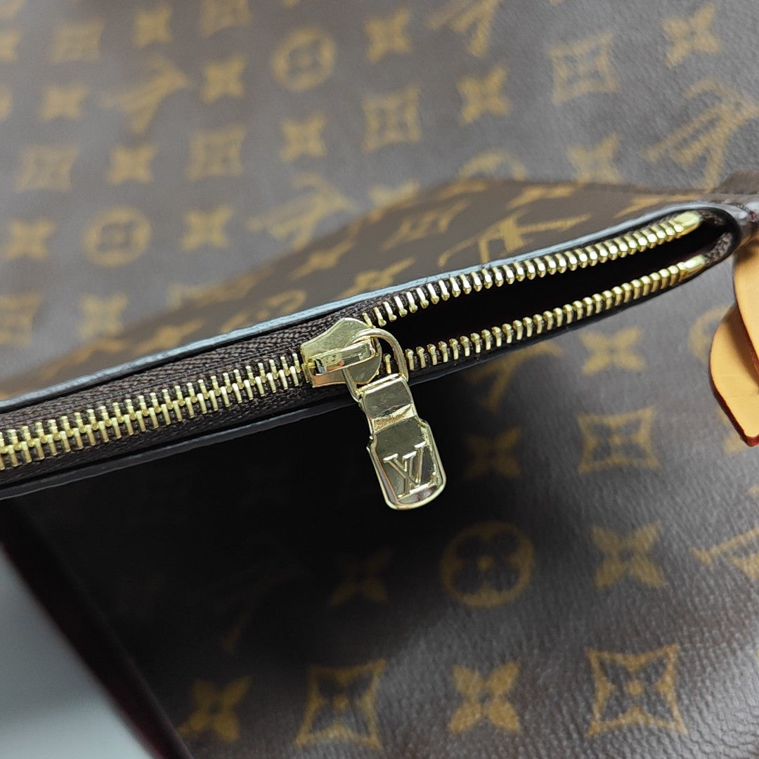 ALL IN GM Monogram Coated Canvas Brown