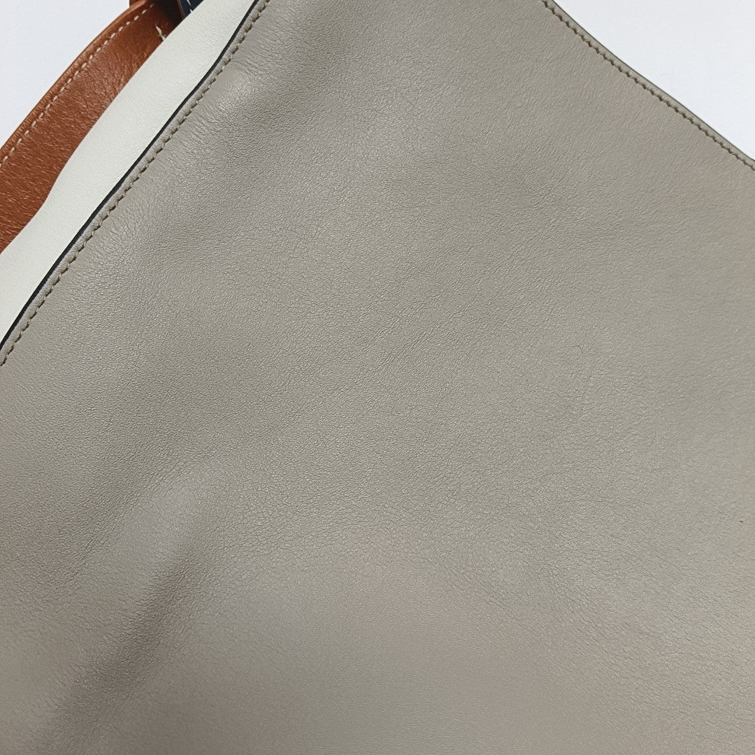 TWISTED CABAS Small Calfskin Gray