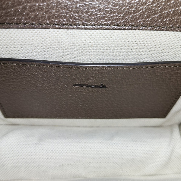 Ophidia Mini Monogram Coated Canvas Beige