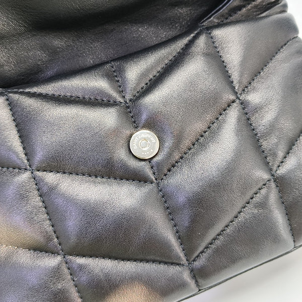PUFFER Mini Chevron Lambskin Black