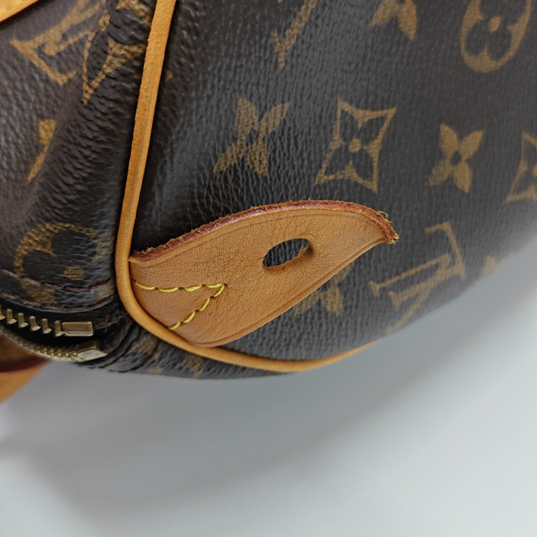 SPEEDY 25 Monogram Coated Canvas Brown