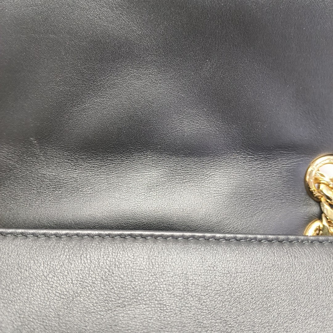 SERPENTI CABOCHON Small Quilted Calfskin Black