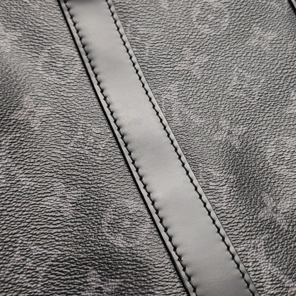 KEEPALL 45 Monogram Coated Canvas Black