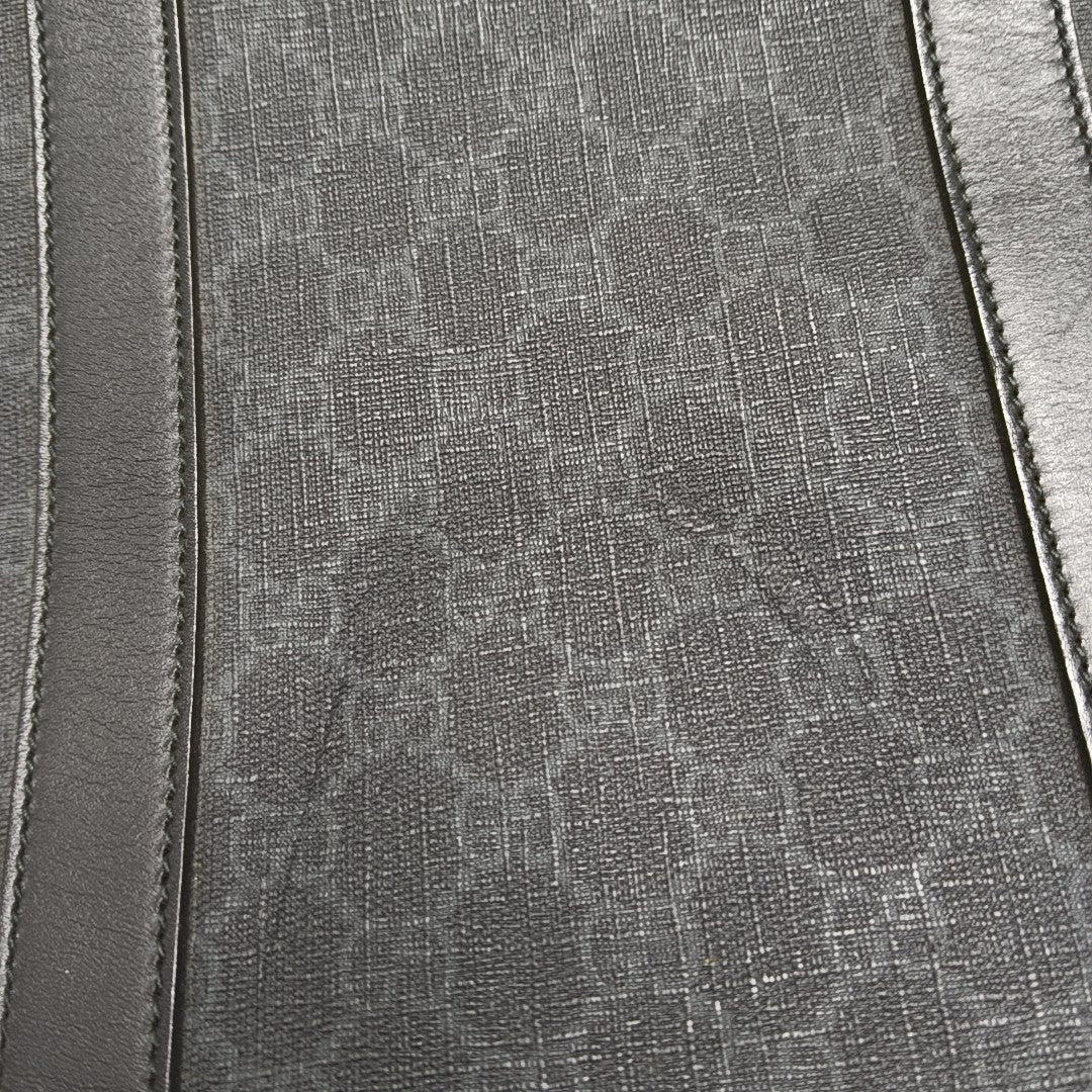 Monogram Coated Canvas Tote Bag Black