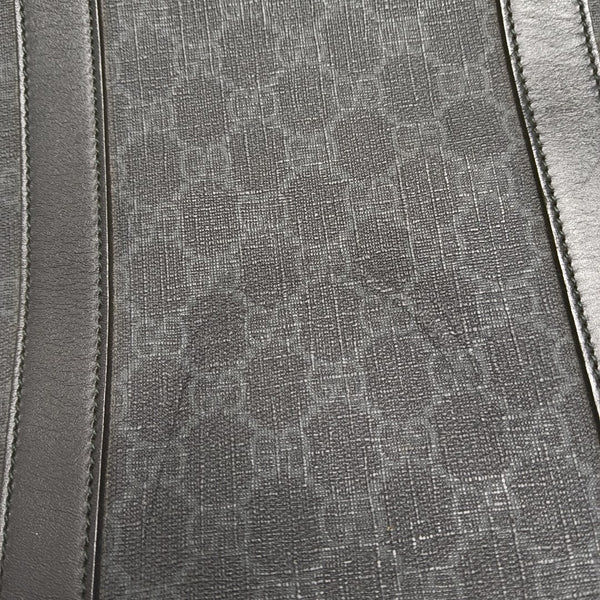 Monogram Coated Canvas Tote Bag Black