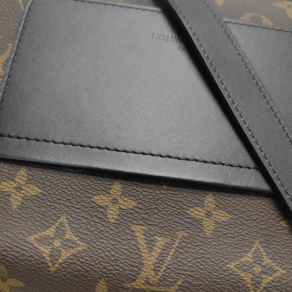 MARCEAU Monogram Coated Canvas Brown