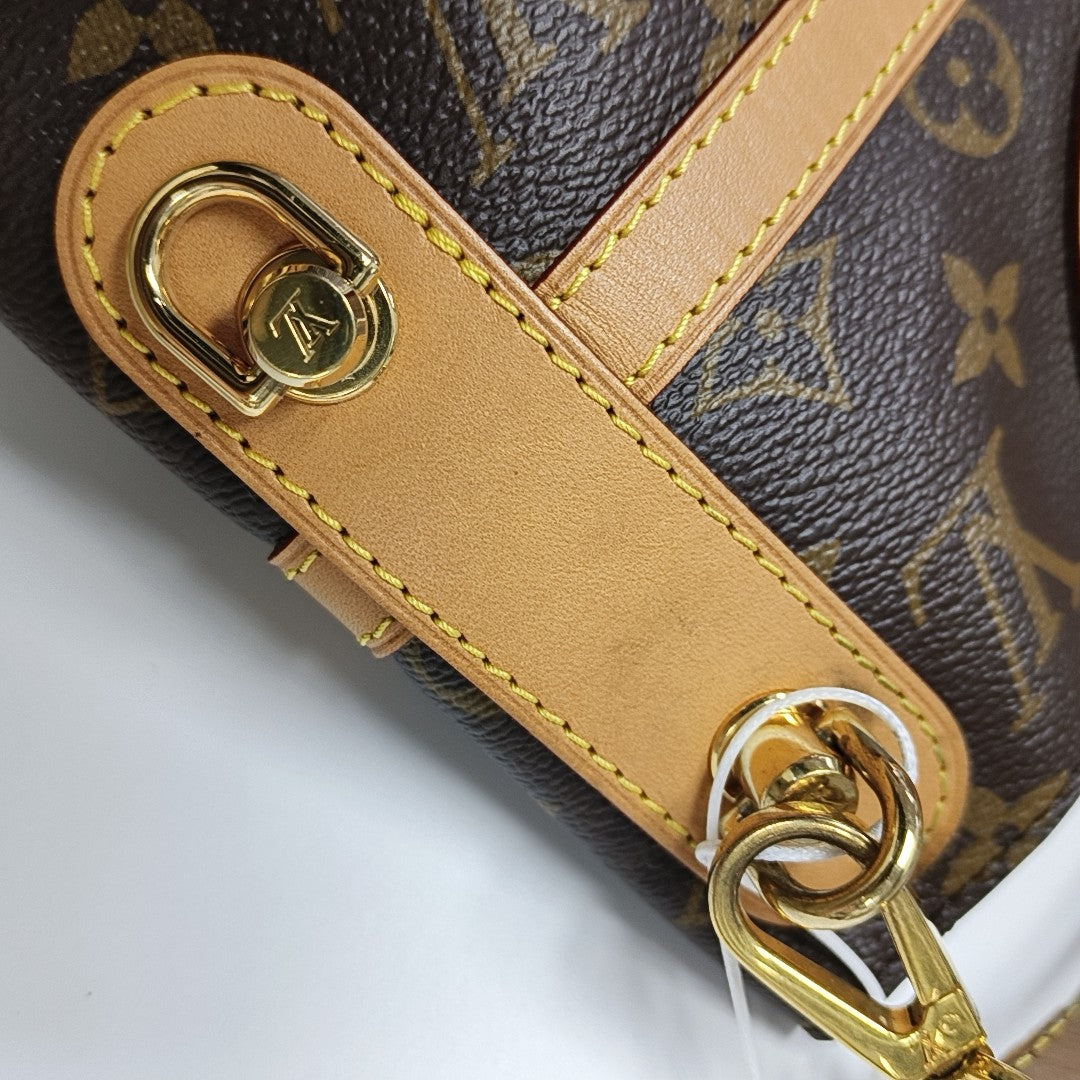 DUFFLE Monogram Coated Canvas Brown
