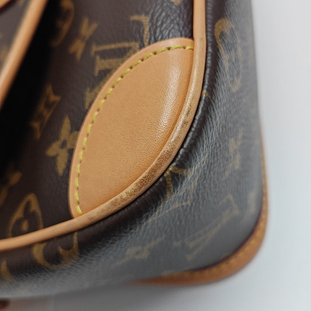 DIANE Monogram Coated Canvas Brown