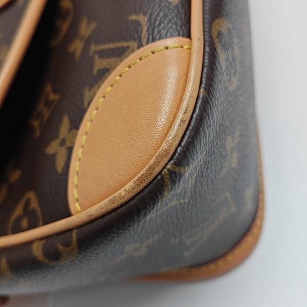 DIANE Monogram Coated Canvas Brown