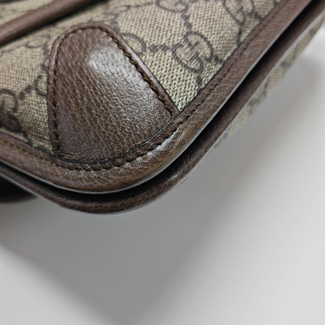 Neo Vintage Small Monogram Coated Canvas Beige