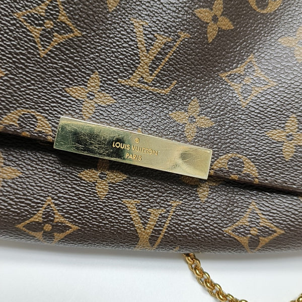 FAVORITE PM Monogram Coated Canvas Brown