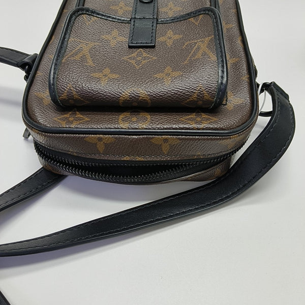 CHRISTOPHER Monogram Coated Canvas Brown
