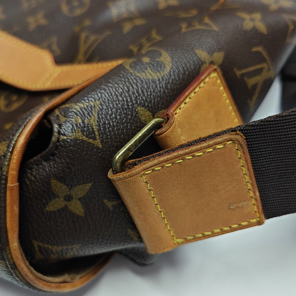 VALMY Monogram Coated Canvas Brown