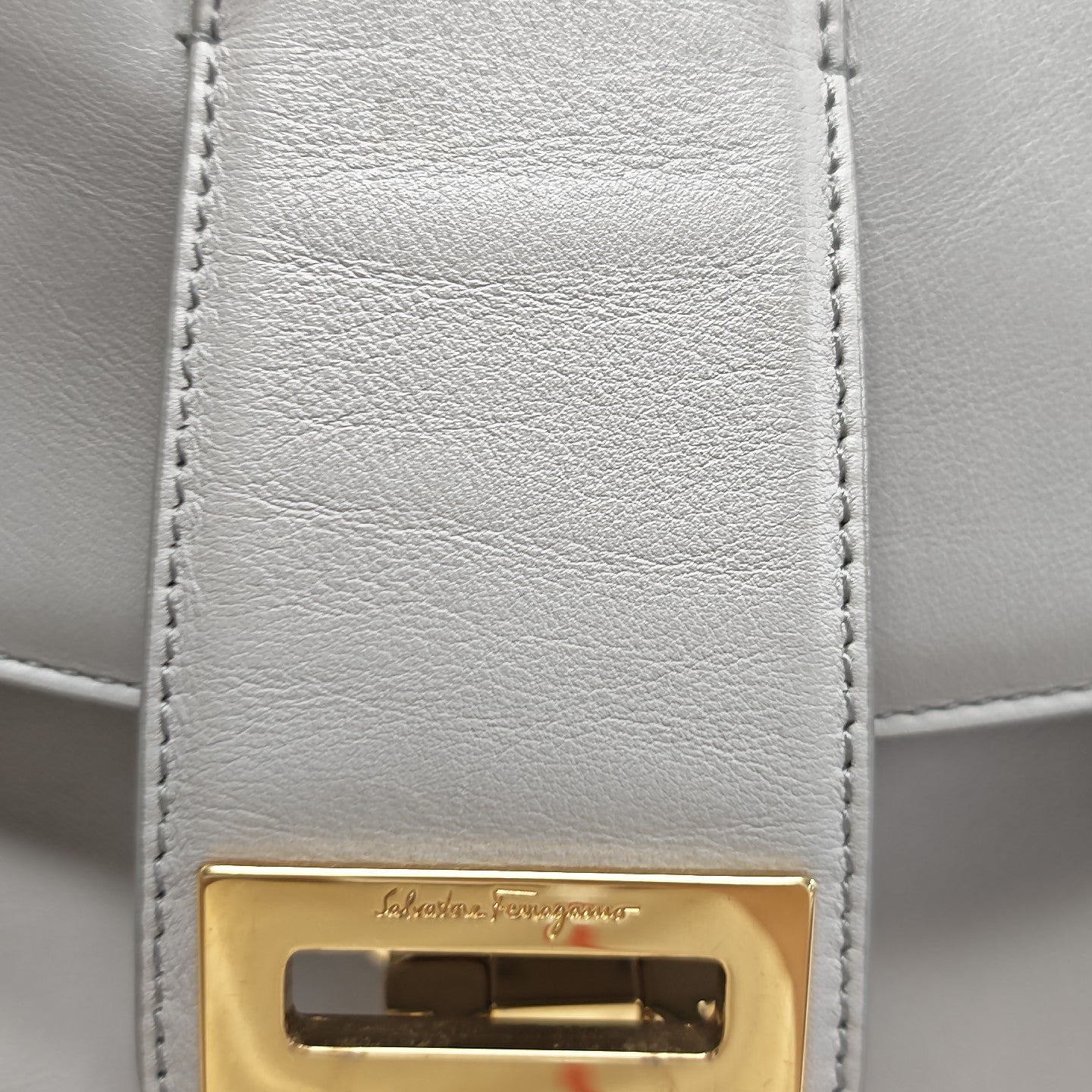 Calfskin Shoulder Bag Gray