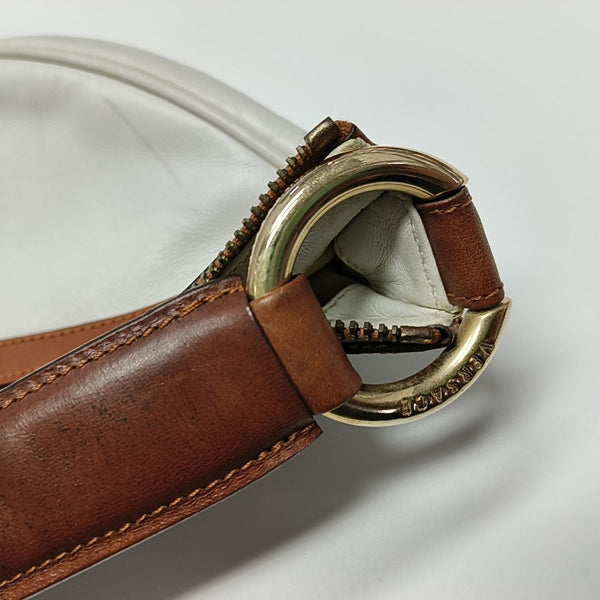 Calfskin Top Handle Bag White