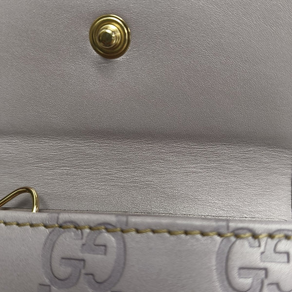 Monogram Calfskin Key Pouch Purple