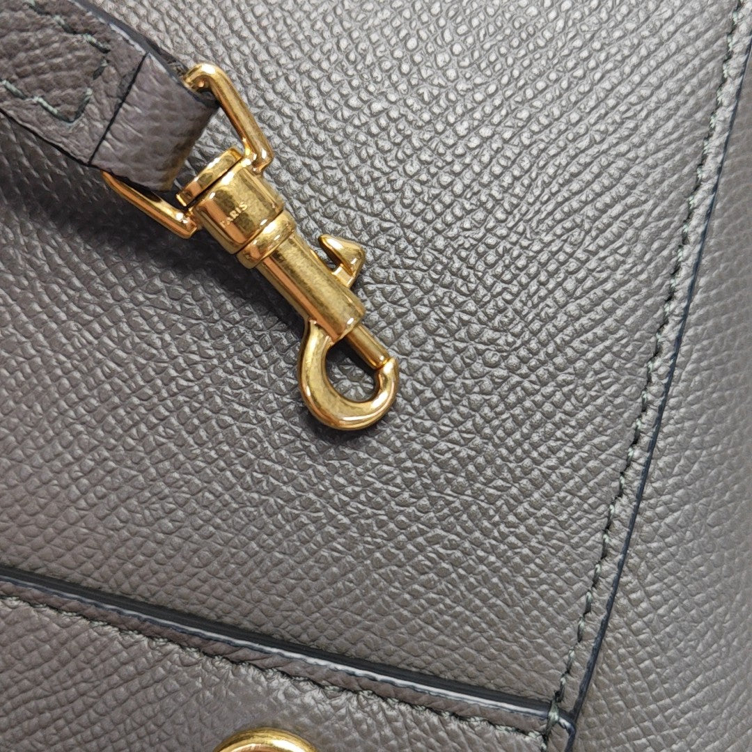 BELT PICO Calfskin Gray