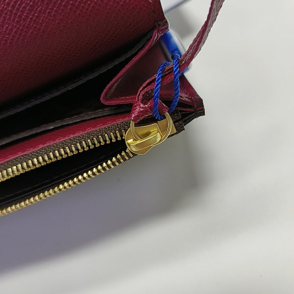 EMILIE Monogram Coated Canvas Brown Wallet