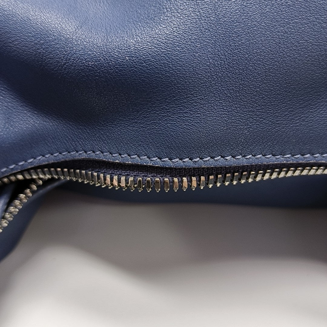 Calfskin Shoulder Bag Blue