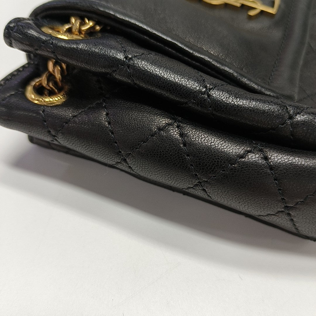 NOLITA Mini Quilted Lambskin Black