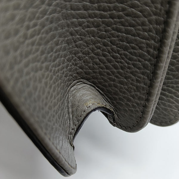Interlocking G Small Calfskin Gray