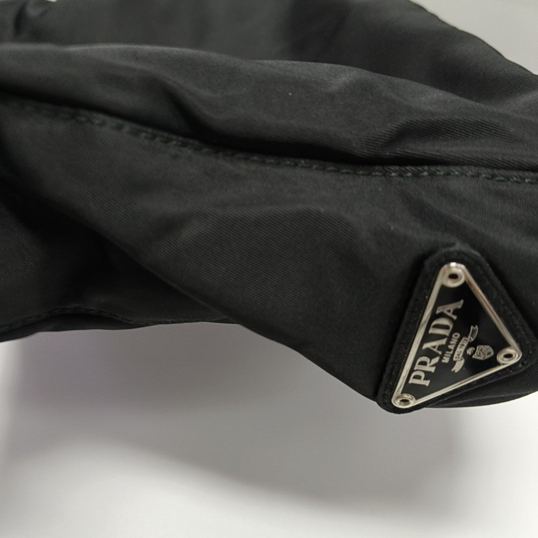 Nylon Shoulder Bag Black