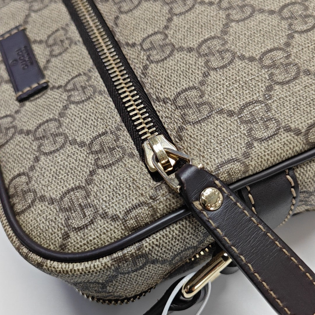 Monogram Coated Canvas Shoulder Bag Brown
