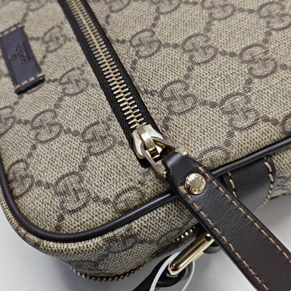 Monogram Coated Canvas Shoulder Bag Brown
