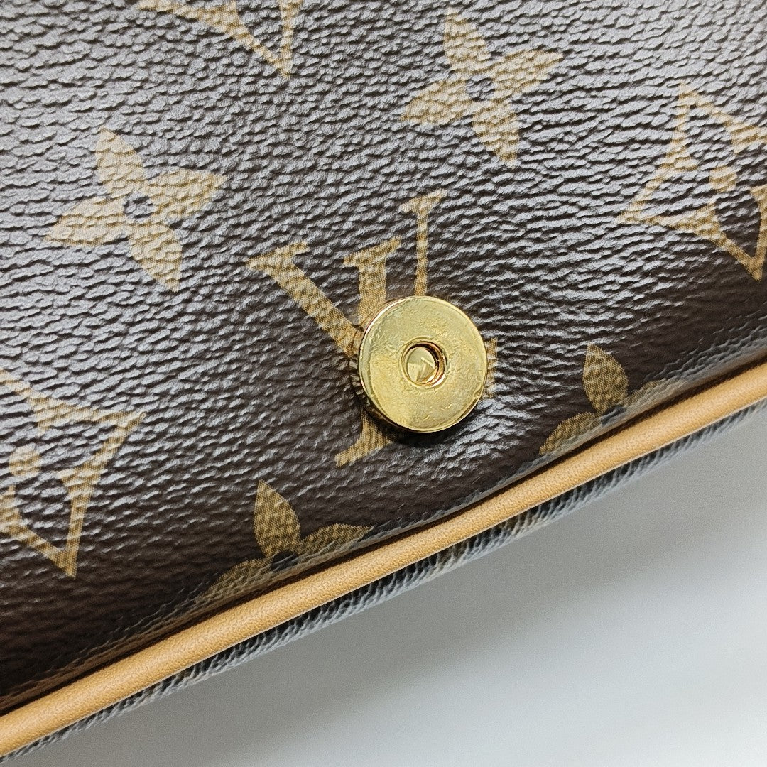 DIANE Monogram Coated Canvas Brown