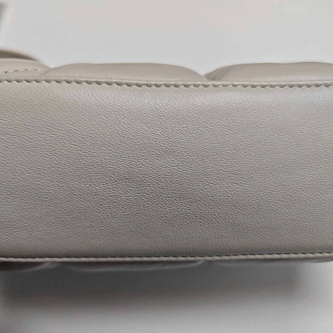 PUFFER TOY Mini Quilted Lambskin White