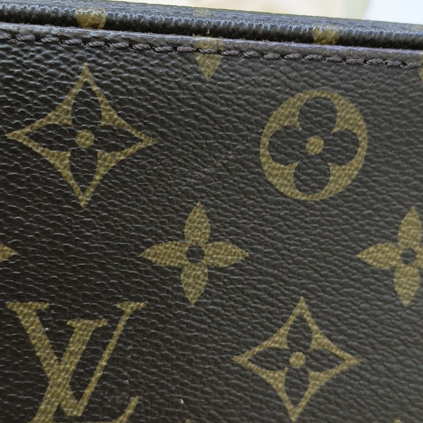 LOCKIT Monogram Coated Canvas Brown