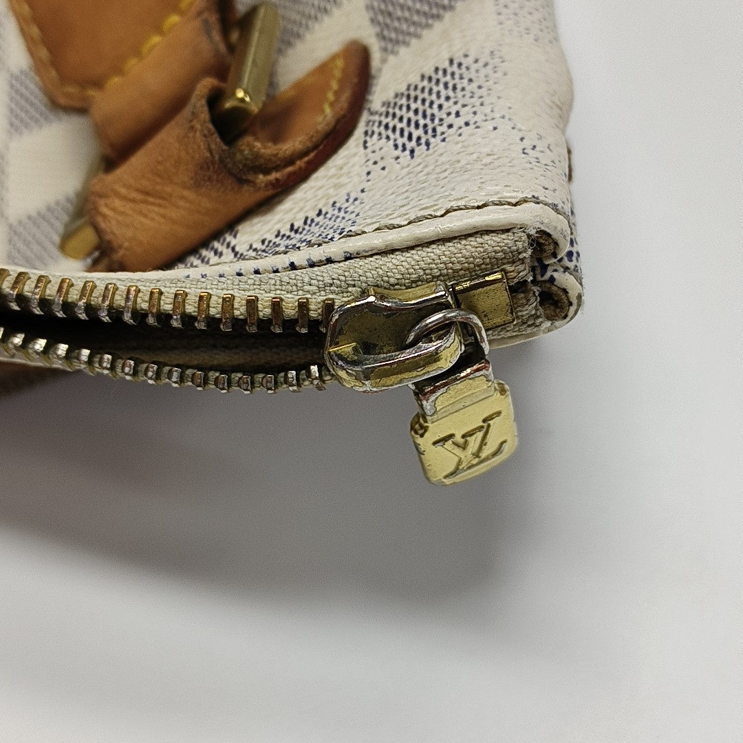 BOSPHORE Damier Azur Coated Canvas White